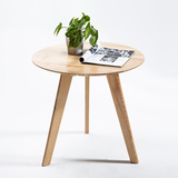 旗木西 日式小圆桌创意餐桌 白蜡木日式餐桌椅组合实木餐桌边角几
