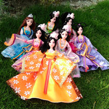中国古装芭比娃娃儿童女孩公主生日礼物玩具套装大礼盒洋娃娃衣服
