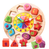 认识时间闹钟玩具钟表木质小时钟宝宝儿童幼儿益智数字早教玩具
