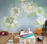 田园卧室壁纸花卉艺术现代壁画韩式定制客厅电视背景墙纸墙布