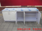 北京简易厨柜单体橱柜  双抽橱柜 大理石台面灶台柜