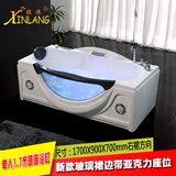 1.7米玻璃浴缸优质亚克力单人智能浴盆浴池家用成人按摩移动浴缸