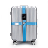 行李箱十字打包带捆箱带 出国TSA海关密码锁捆绑旅行拉杆箱带
