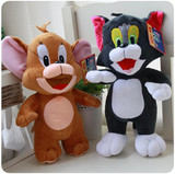站姿猫和老鼠公仔汤姆和杰瑞公仔玩偶布娃娃毛绒玩具儿童礼物