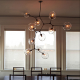 后现代枝型吊灯北欧简约创意个性客厅餐厅别墅复式楼梯玻璃球吊灯