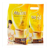 maxim麦馨咖啡100条装韩国进口摩卡速溶咖啡粉特浓三合一咖啡
