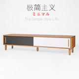 日式橡木电视柜简约 影视柜现代新款特价小户型实木地柜茶几组合