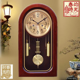 机械挂钟客厅中式古典实木座钟时钟复古摆钟北极星机芯台钟表2088