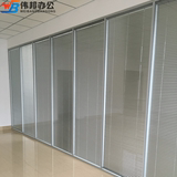南京双层钢化玻璃百叶隔断 隔断墙 高隔断屏风办公室隔音玻璃隔断