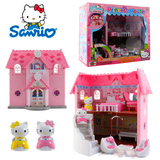 Hello Kitty凯蒂猫KT屋子公主房子双层别墅290328女孩过家家玩具