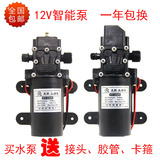 12V电动喷雾器水泵智能泵高压泵洗车泵隔膜泵水电机小马达