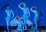 儿童蓝色水兵表演服少儿新款海军装演出服蓝精灵舞蹈服女兵水手服