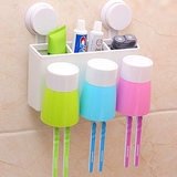 厨房置物架 卫生间浴室厕所强力吸盘洗手间挂吸壁式刷牙膏架收纳