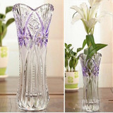 玻璃花瓶水晶玻璃加厚透明特大号水培富贵竹转运竹百合欧式插花瓶