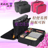 专业化妆师手提化妆包纹绣工具箱包大容量多层便携美容包美甲箱包
