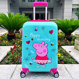 小猪佩奇儿童拉杆箱 万向轮20寸佩佩猪行李箱粉红猪小妹旅行拖箱