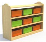 实木区域组合玩具柜 早教幼儿园松木儿童储物架收纳架整理区角柜