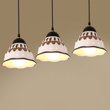 欧式美式餐厅吊灯三头灯具吧台个性创意铁艺术地中海现代简约灯饰