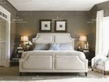法式新古典实木简欧软包双人沙发 美式现代简约大床时尚高端家具
