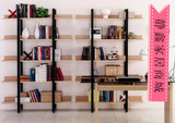 宜家特价书架置物架简易客厅创意隔板收纳钢木储物组合展示架书柜