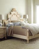 美式实木床法式复古做旧双人床欧式公主床英伦风婚床1.51.8儿童床