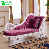 欧式贵妃椅热卖时尚贵妃榻实木雕花单人沙发躺椅特价真皮定做布艺
