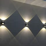 双面水晶壁灯led客厅墙壁照画装饰灯酒吧KTV走廊过道玄关照射灯