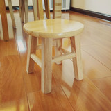 实木凳橡木凳子小板凳家用矮凳整装小圆凳换鞋凳加厚小椅子茶几凳