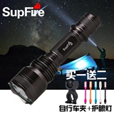 正品SupFire神火X5-T6强光手电筒进口LED骑行家用防水可充电远射