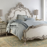美式实木床法式复古双人床新古典单人雕花公主婚床卧室家具欧式床