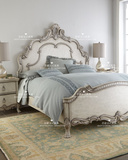 外贸高档美式乡村实木雕花1.8双人床 复古欧式法式古典卧室家具