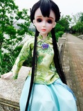 中国风古装襦裙夜萝莉叶罗丽娃娃芭比仙子仿真人偶全套女孩礼物