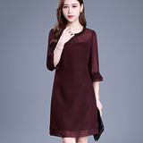 丝丹尔秀2016年秋装新款韩版时尚修身连衣裙S63L145专柜正品