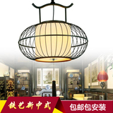 新中式铁艺鸟笼吊灯复古餐厅茶楼工程吊灯仿古典阳台书房会所灯具