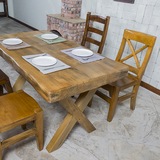 北欧实木个性复古不规则高档餐厅小户型家庭餐桌椅咖啡桌酒吧桌椅
