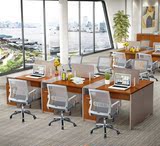 现代办公家具组合屏风办公桌时尚简约员工桌单人职员桌椅定制