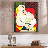 diy数字油画客厅抽象印象风大幅填色手绘装饰画30*40毕加索的梦