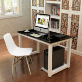 新品简约现代钢化玻璃电脑桌台式家用办公桌简易学习书桌写字台