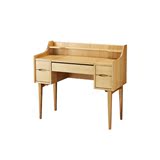 日式橡木实木梳妆台简约现代小户型化妆台多样组合梳妆桌卧室家具