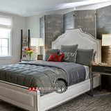 美式北欧风格单双人布艺软床现代简约1.5米小户型布床新款1.8婚床