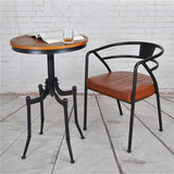 美式乡村复古铁艺椅子新品办公椅简约组合背靠椅咖啡椅餐椅休闲椅