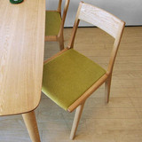 北欧现代风格 白橡木餐椅 简约设计 实木餐椅学习椅