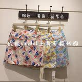 LilyBrown专柜正品55折代购 印花半身裙LWFS162055原价710元