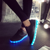 发光鞋LED灯光鞋男情侣鞋USB充电荧光鞋七彩夜光鞋闪光鬼步舞学生