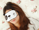 卡通熊猫挂耳式眼罩（含冰袋） 敷去眼袋 可作口罩