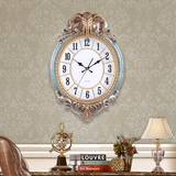 欧式钟表挂钟 客厅豪华个性大象石英钟单面静音时钟创意现代壁钟