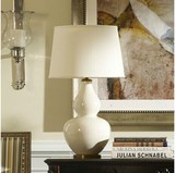 美式台灯HH卧室床头装饰台灯创意北欧宜家客厅大号陶瓷葫芦台灯