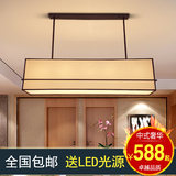 现代简约新中式长方形餐厅吊灯茶楼客厅灯创意个性饭厅吧台餐厅灯