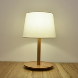 MUJI无印良品实木台灯 北欧原木卧室床头灯简约设计LED节能台灯