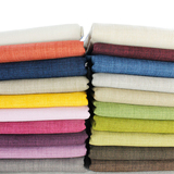 L082系列麻高档加厚沙发布料纯色素色麻布沙发套棉麻面料批发包邮